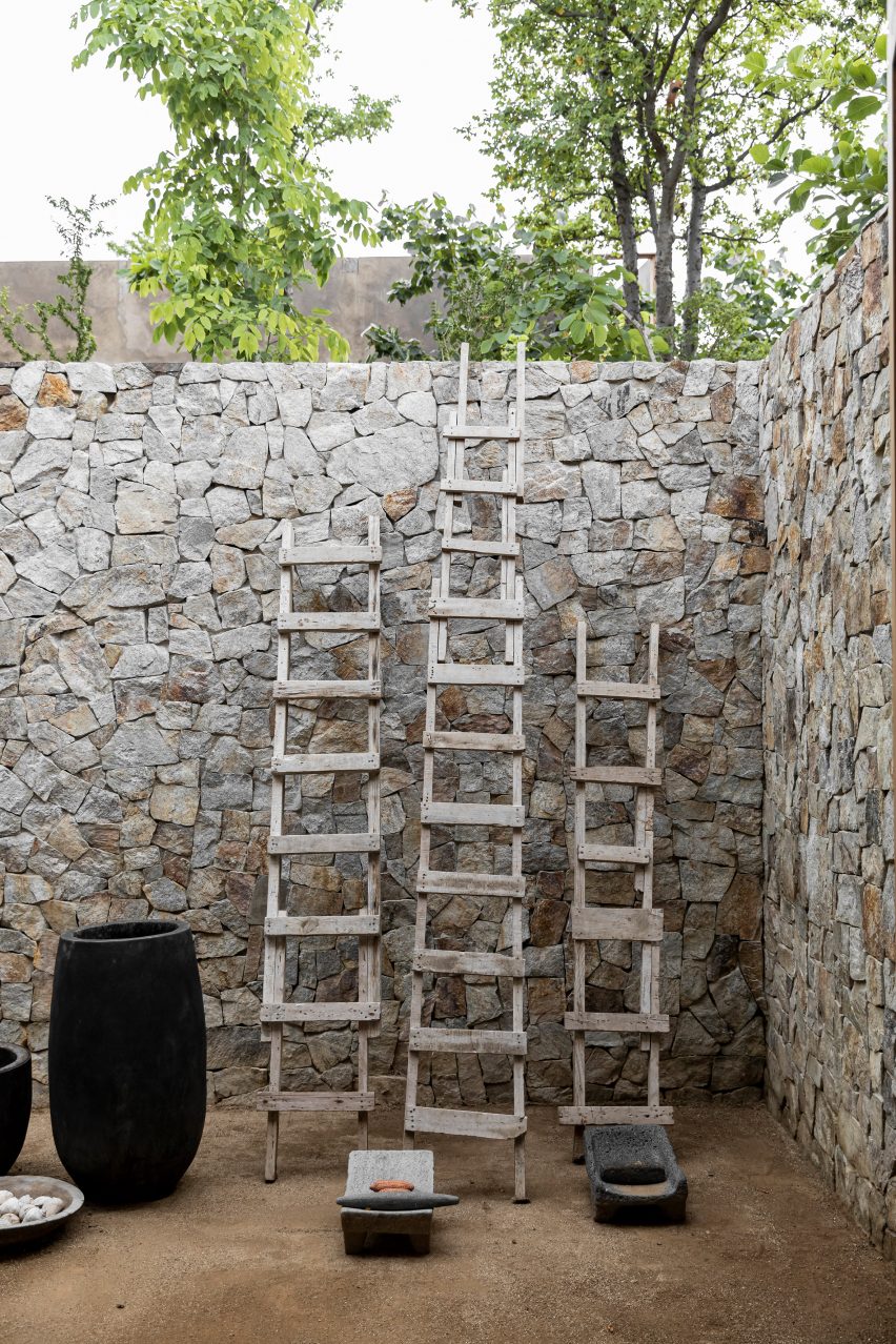 The stone entrance