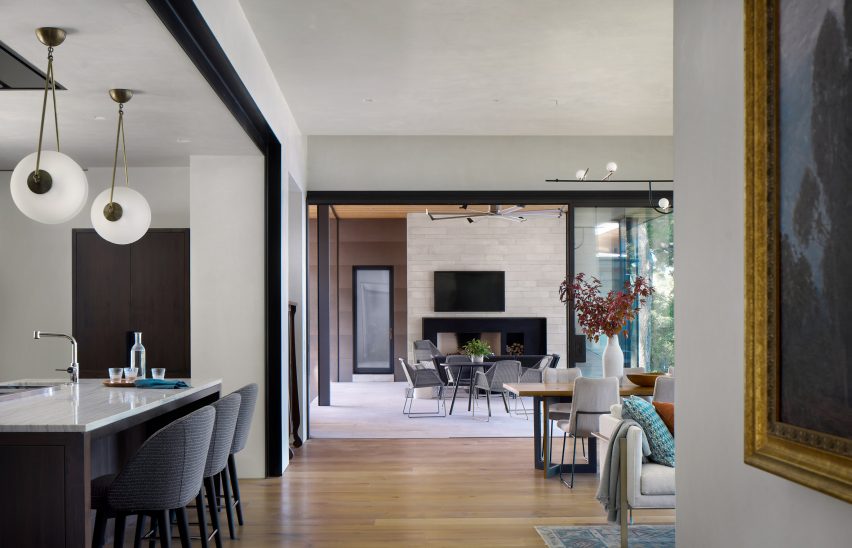 The living space is open-plan