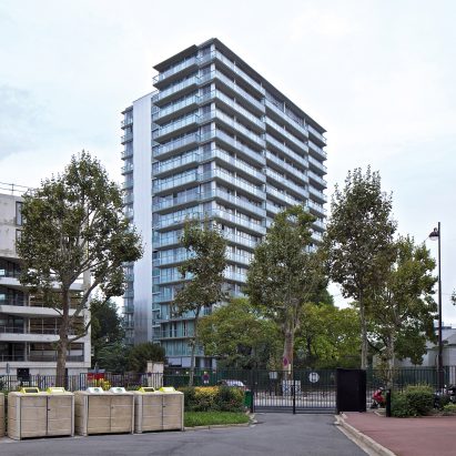 A renovated housing block in Paris
