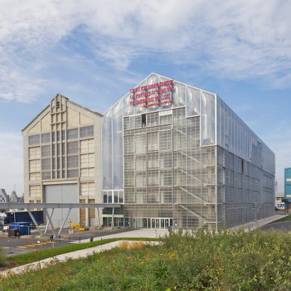 A former ship building with a polycarbonate extension