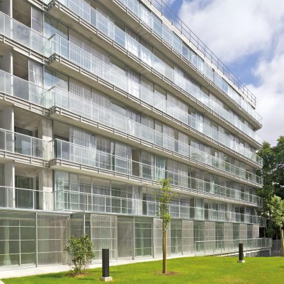 A student and social housing block in France