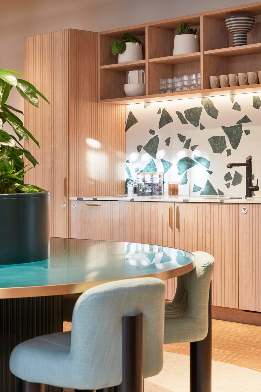 Terrazzo kitchen splashback
