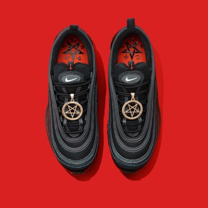 MSCHF Satan Shoes are custom Nikes