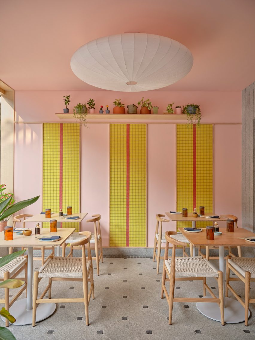 Open-air-section in Lucky Chan restaurant in Bangalore by MAIA Design Studio