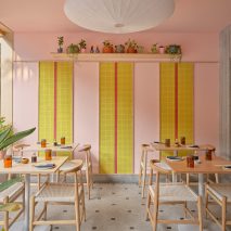 Lucky Chan restaurant in Bengaluru combines craft objects with candy colours