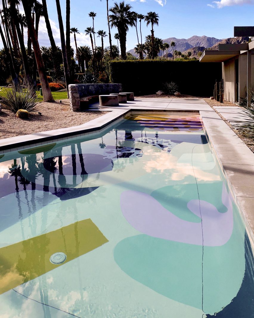 The Marrow House pool filled