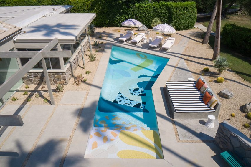 The Marrow House pool painted by Alex Proba