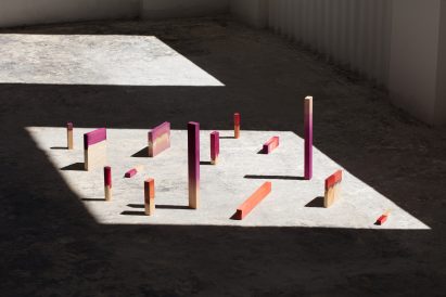 Different wood dyes created using cochineal 