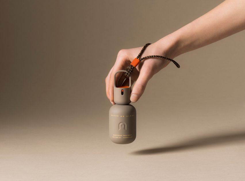 Tactile hand spray