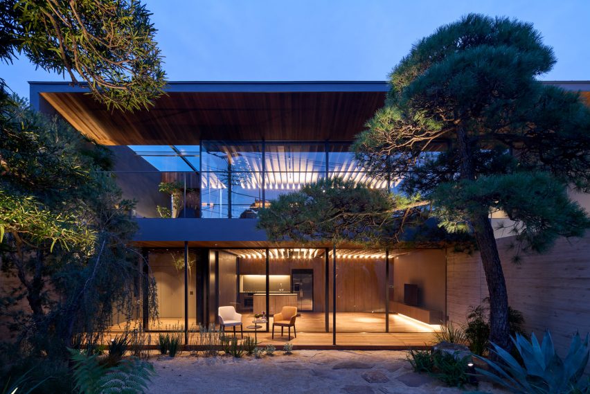 View of the home from the garden