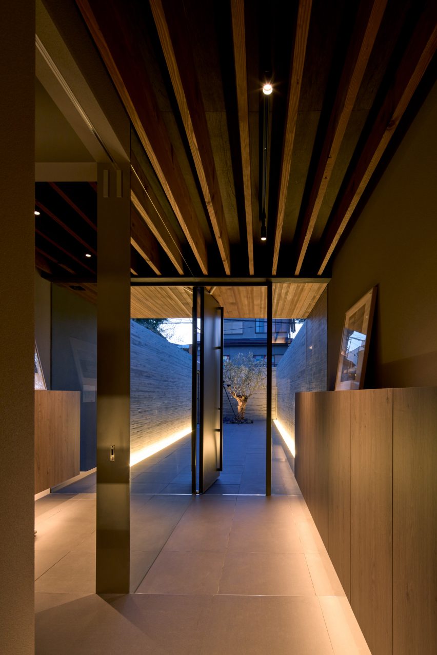 View from the shared entrance