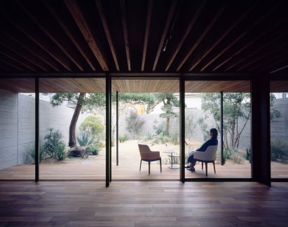 View from the ground floor home by Apollo Architects & Associates