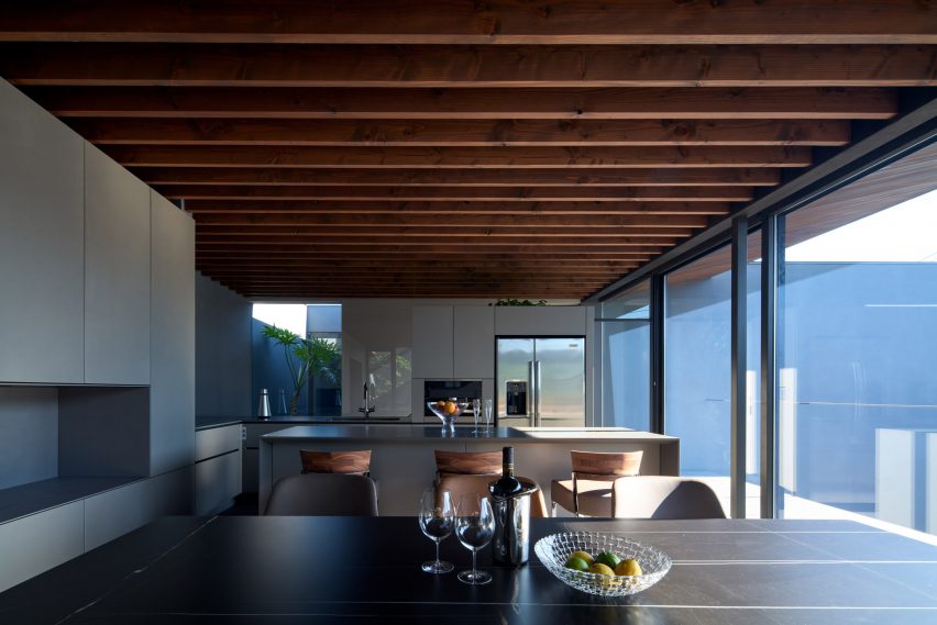 The upper level home also boasts an open plan design
