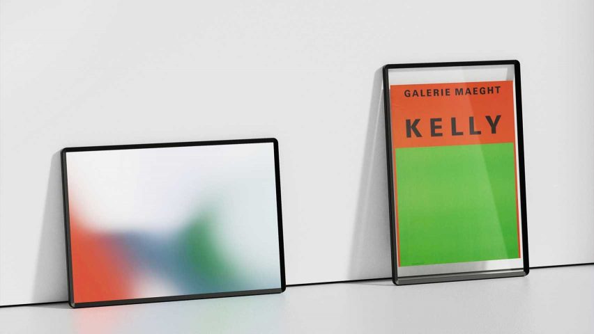 ON&ON by Romain Voulet picture frame TV on the Dezeen and LG Display shortlist