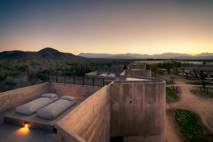 The resort has rooftop terraces