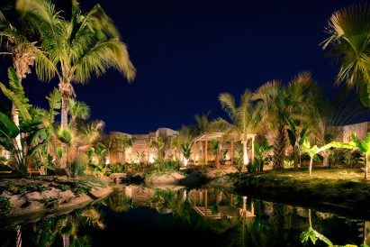 Dozens of endemic plants decorate the hotel's site