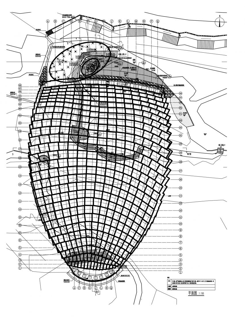 A floor plan for the Peking Man cave shelter
