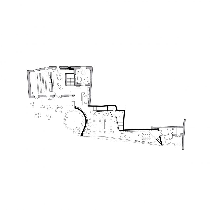 Ground floor plan by Dominique Coulon & Associés