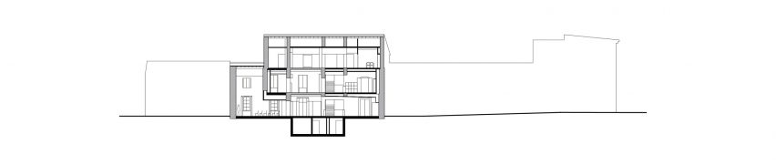 Section of the new library