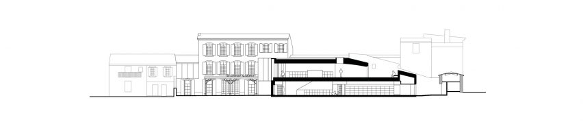 Section with manor house