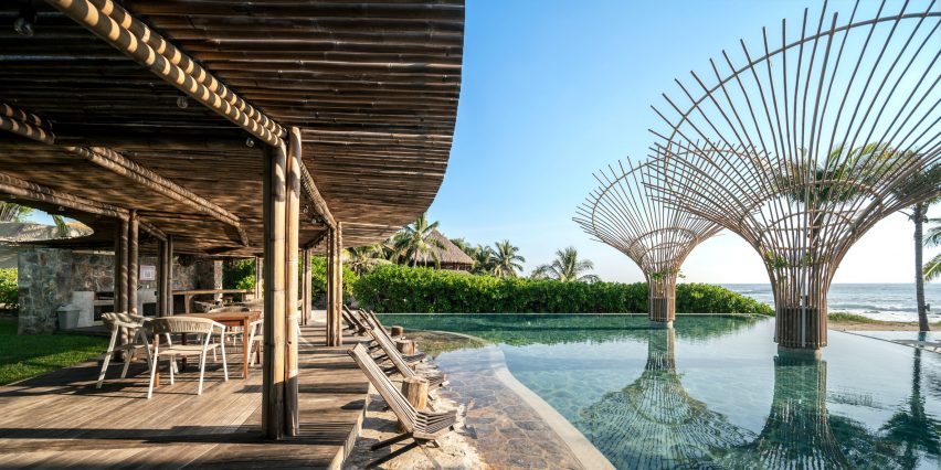 The communal family swimming pool