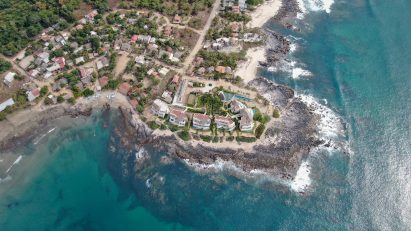An aerial view of Punta Majahua