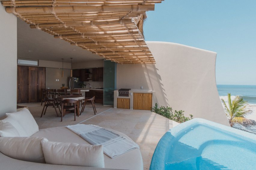 Each residence has its own plunge pool