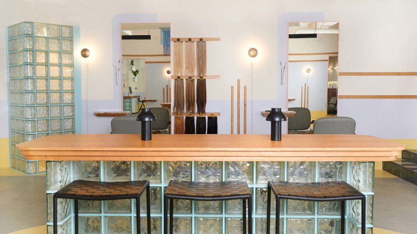 Qali hair salon by Studio Roslyn is “the lovechild of art deco and Cyndi Lauper”