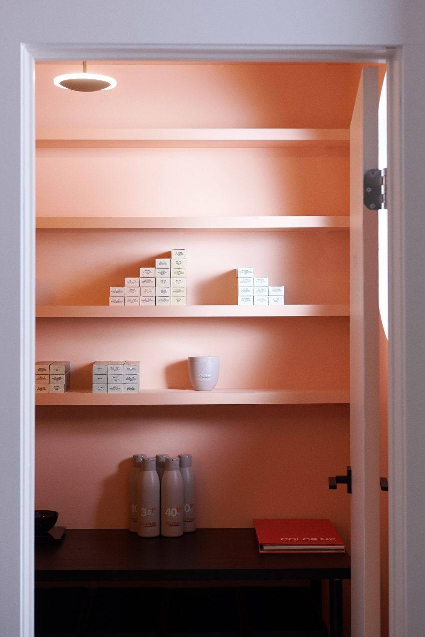 Products in the colour room
