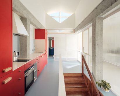 Red kitchen