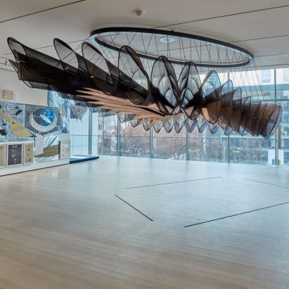 Fabricating Networks: Transmissions and Receptions from Pittsburgh's Hill District, Flower Antenna, Pennsylvania, by Felecia Davis at MoMA