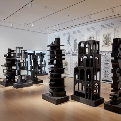 Black Towers/Black Power, Oakland, California, by Walter Hood at MoMA in Reconstructions: Architecture and Blackness in America