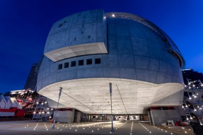 Underside of Sphere extension by Renzo Piano