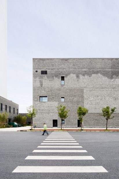 A grey brick office building in Shanghai by Neri&Hu