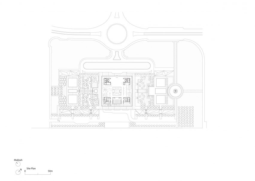 The site plan of The House of Wisdom