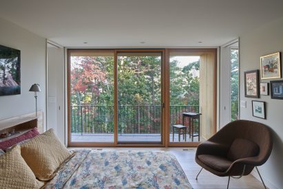Custom bed designed by Sanders Pace