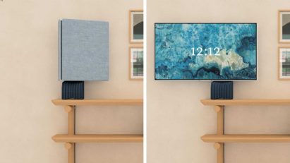 Signal by Jean-Michel Rochette folding TV on the Dezeen and LG Display OLED Go competition shortlist