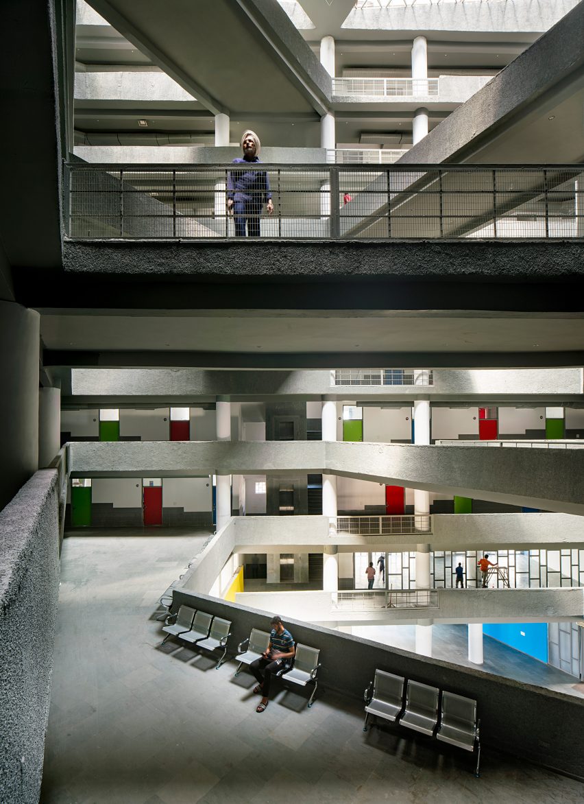 A multi-storey atrium