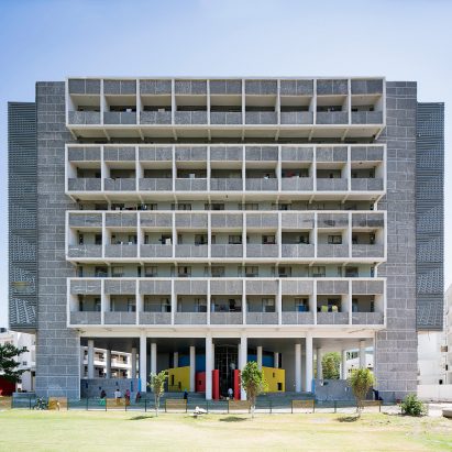 A student accommodation block informed by Le Corbusier