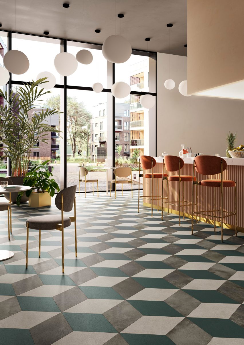 Diamond in Studio Mood flooring tiles by IVC Commercial