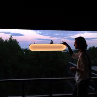 Sunne light by Marjan van Aubel on the Sunne Light setting in an interior