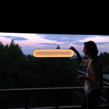 Sunne light by Marjan van Aubel on the Sunne Light setting in an interior