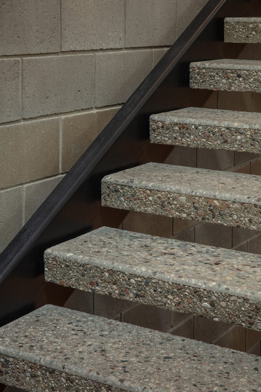 The staircase in the museum by Tres Birds Workshop
