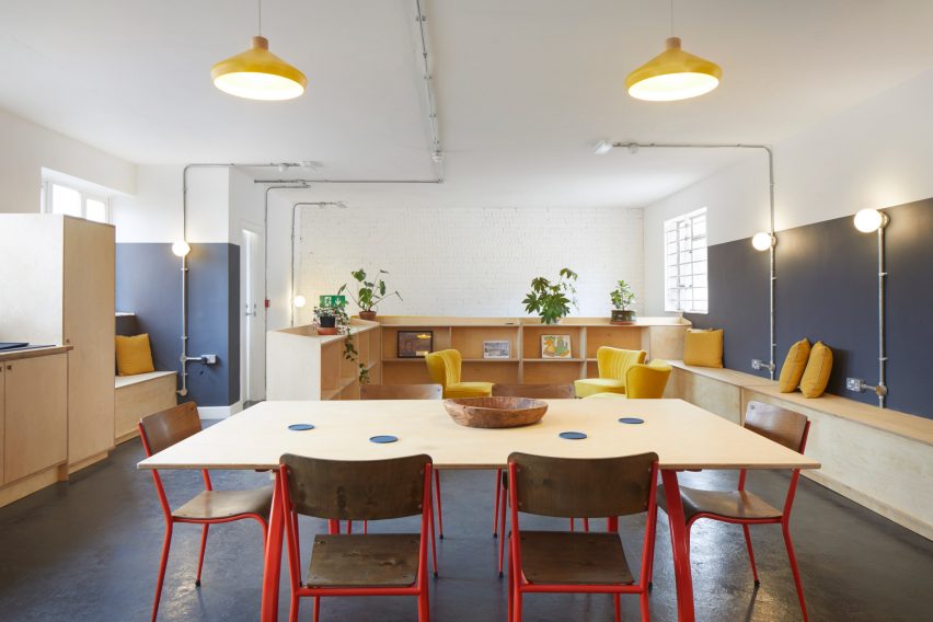 The meeting room of The Axis music studios