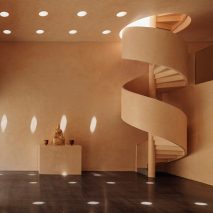Spiral staircase inside The Field