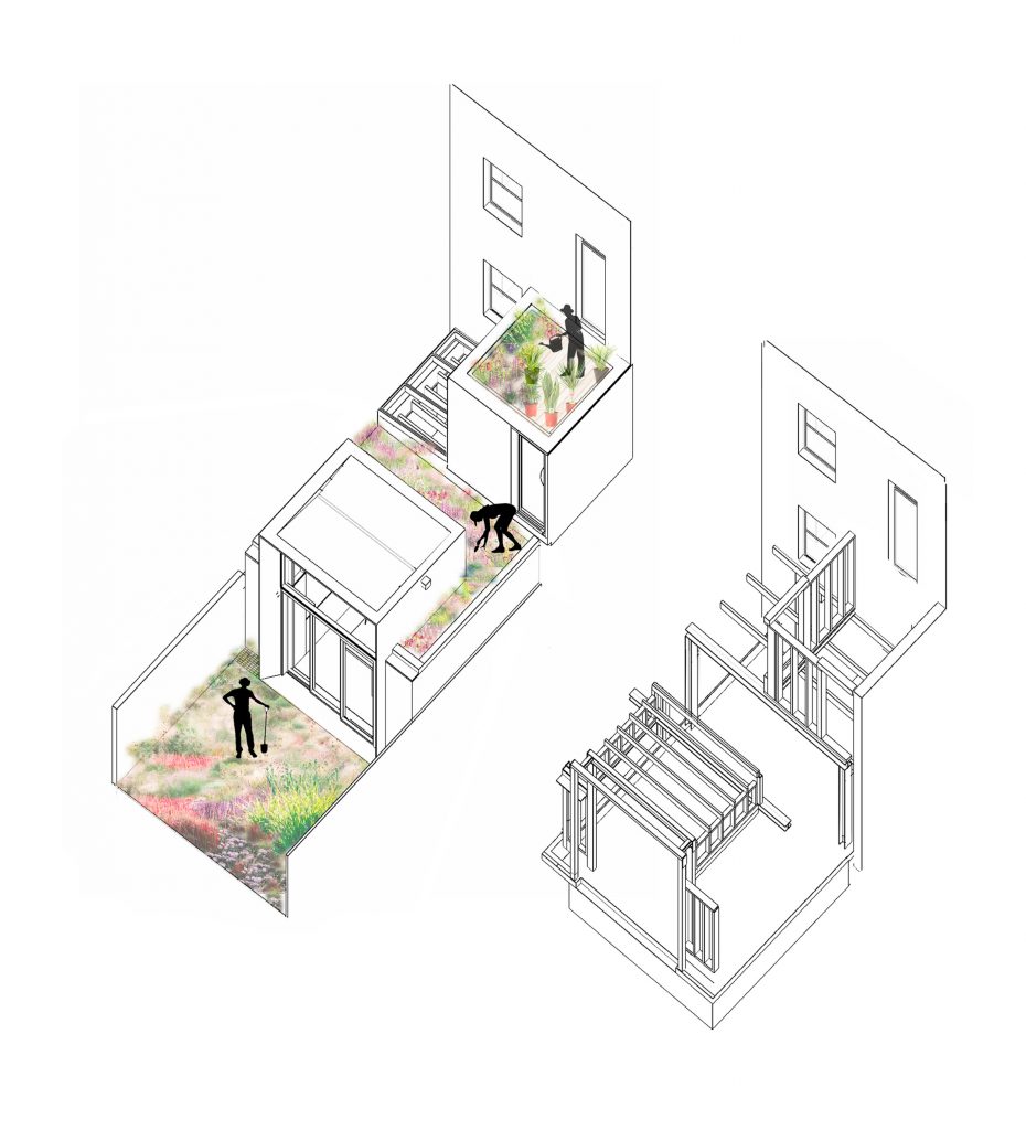 Jewellery Box extension to London home by Micheal Collins Architects