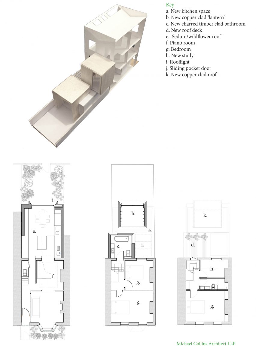 Jewellery Box extension to London home by Micheal Collins Architects