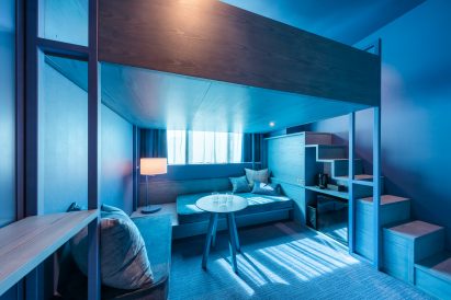 Blue bedroom