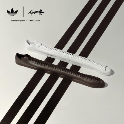 Extra long Adidas Superstar trainers