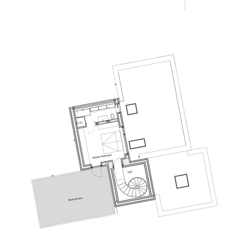 First floor plan of Tommy Rand house in Denmark